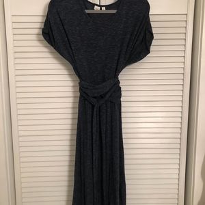 Navy Blue Soft Cotton Dress